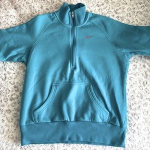 rare nike embroidered quarter zip